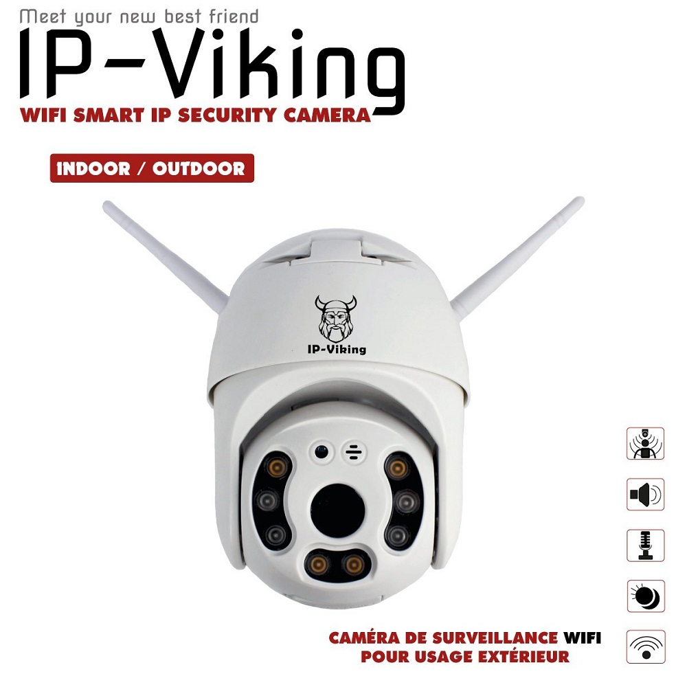 Outdoor IP Security Camera, Wi-Fi, Micro SD Card, Infrared, Night vision 2 MP 1080P Night light Cloud Storage