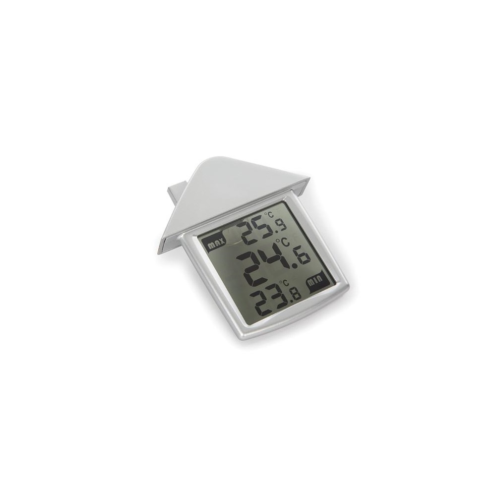 Thermomètre de Fenêtre Transparent avec Indications Min/Max
