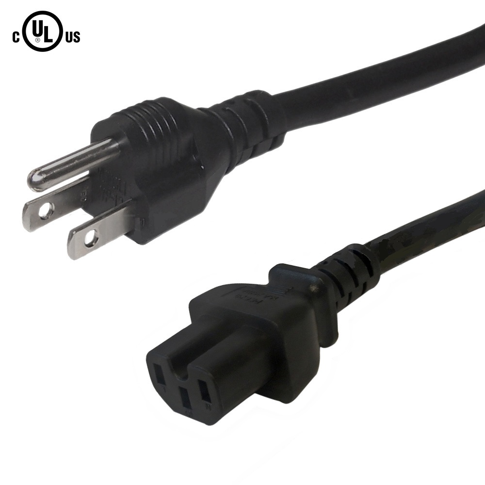 Câble d'Alimentation 5-15P à IEC C15 6' - 14AWG