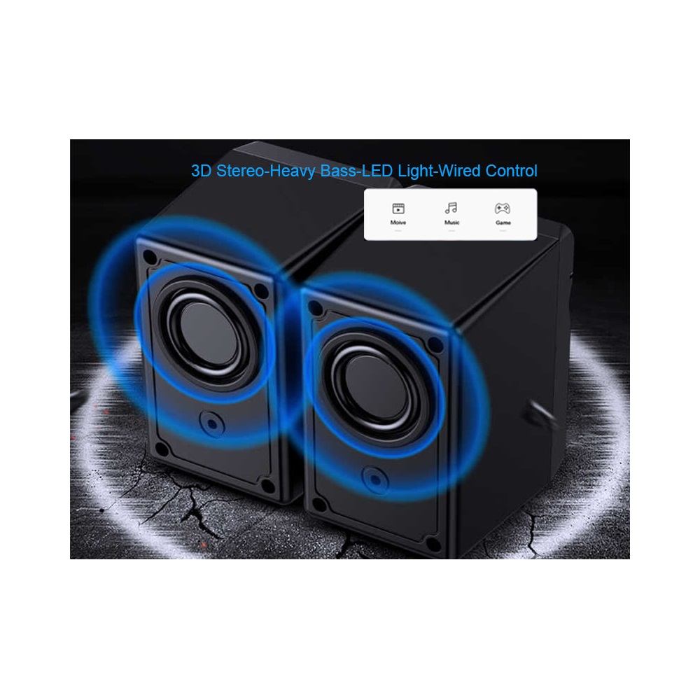 Havit 2.0 channel Stereo Desktop 3.5mm Jack + USB