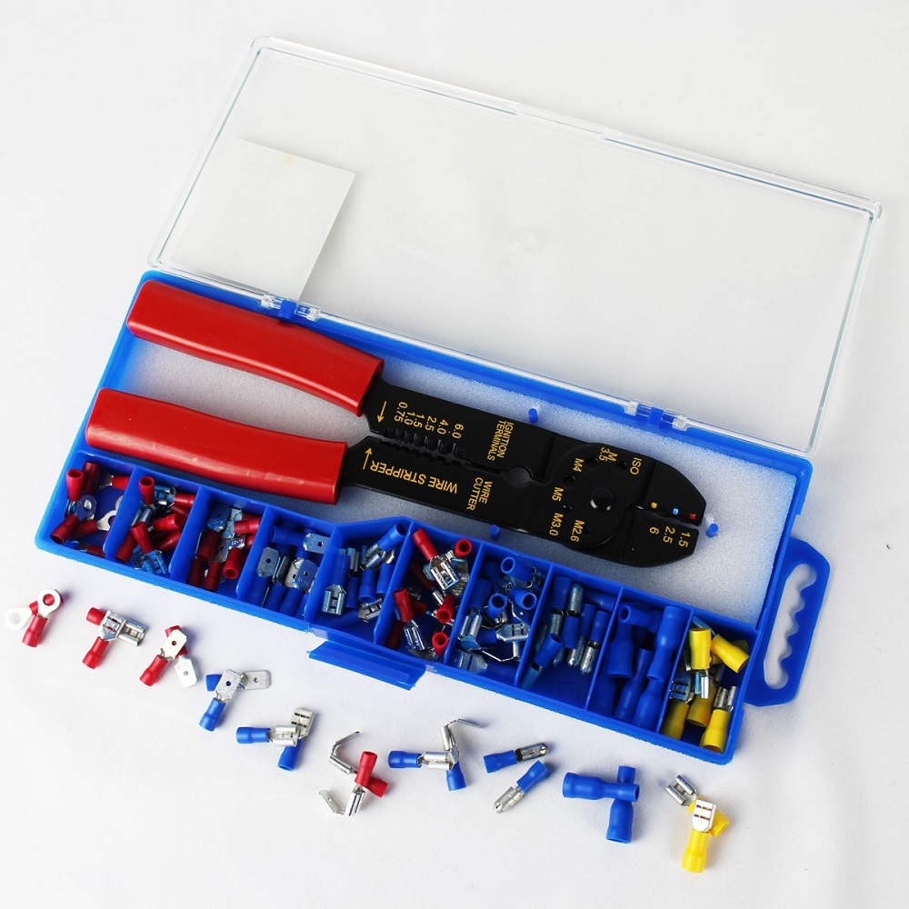 100 pieces terminal assortment with Crimper