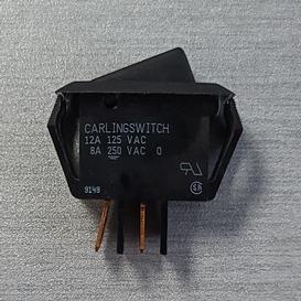 Interrupteur à Bascule SPST 12A 250V Noir Panneau de Montage