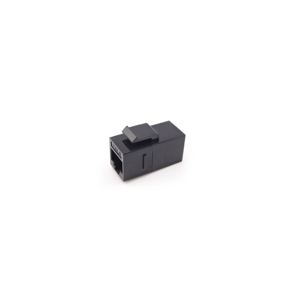 Cat5E and Cat6 Inline Coupler Keystone Type - Black