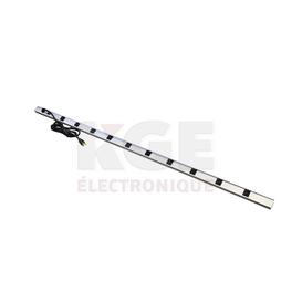 Barre d'Alimentation 15 A pour Cabinet Vertical - 10 Prises, Fil 6', Interrupteur On/Off
