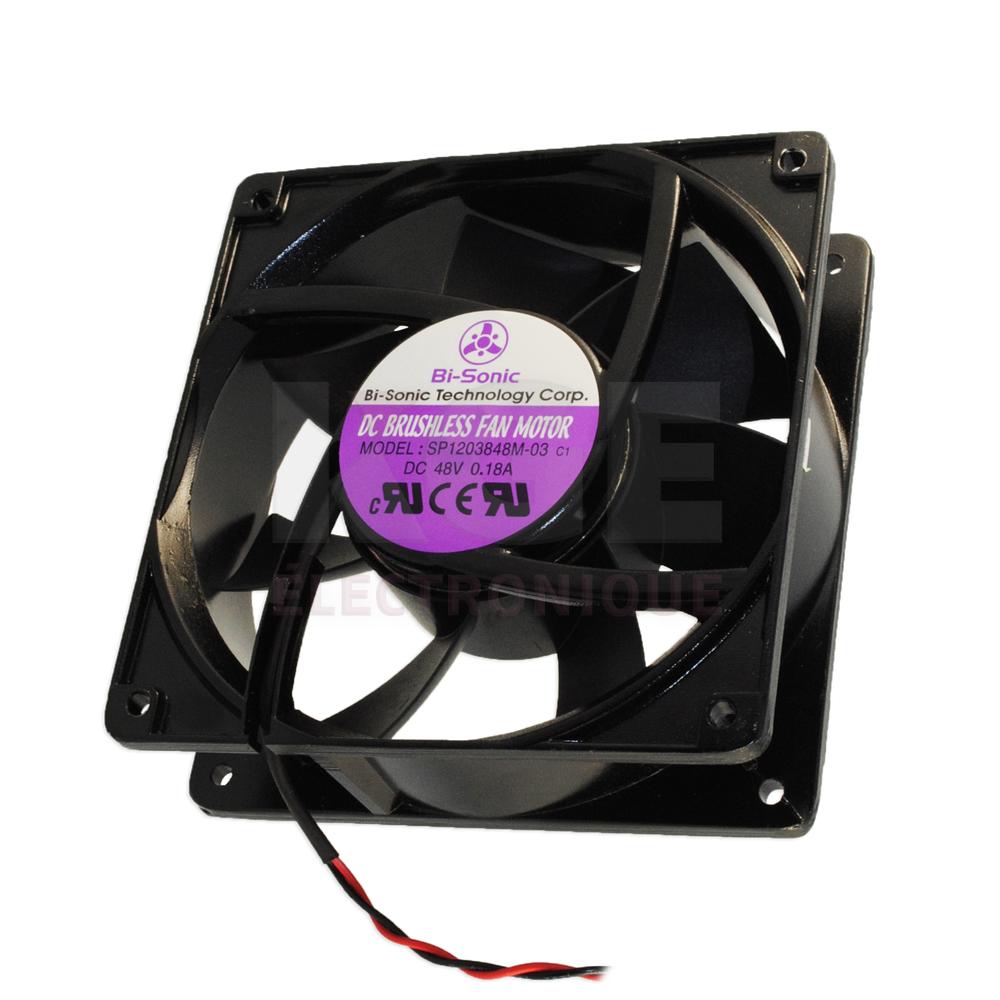 48VDC 0.18A 8.64W Sleeve Bearing Fan