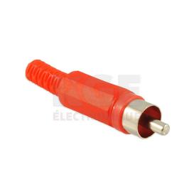 Prise RCA Mâle - Rouge