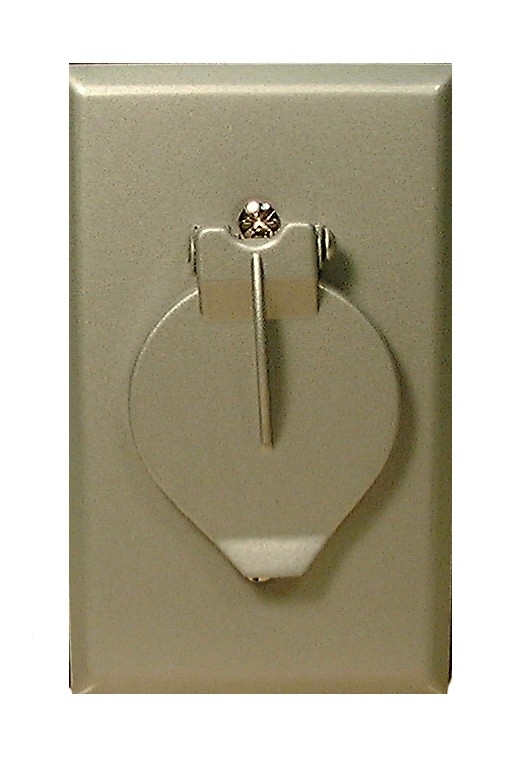 4-Conductor Flush-Mount Outdoor Modular Telephone Jack