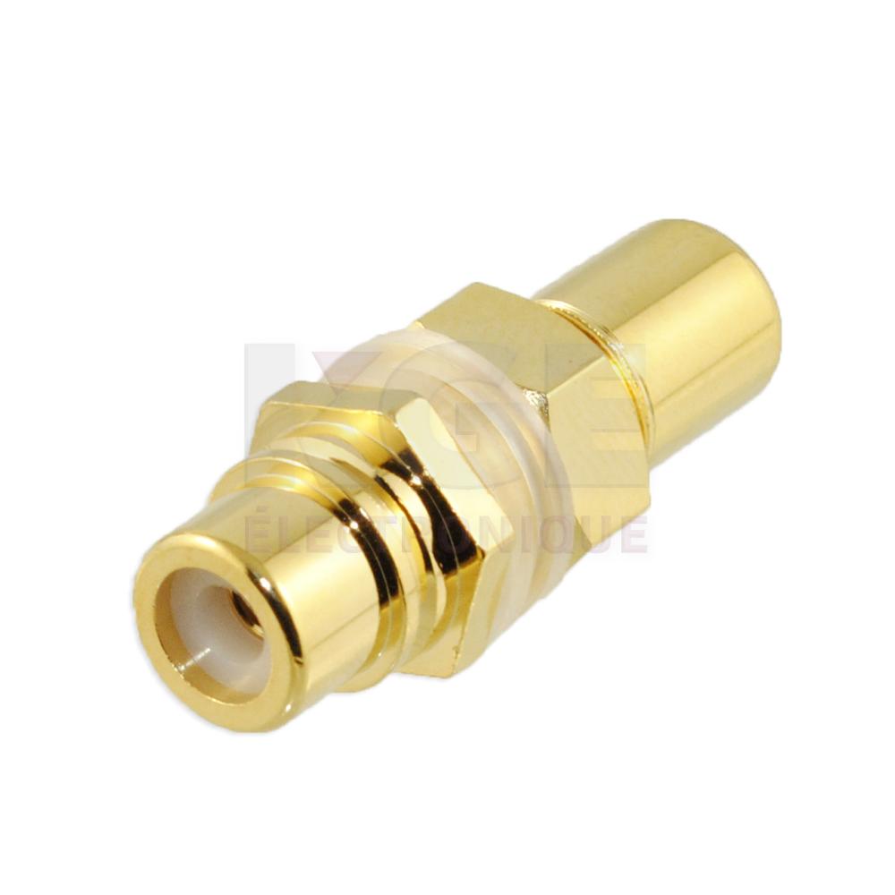 RCA Jack, Bulkhead .375” Mounting Hole, White