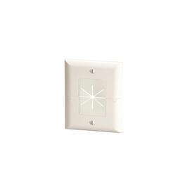 White Split Plate with Flexible Opening