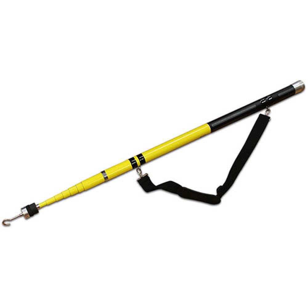 18' Telescopic Pole with Hook, Extendable from 3' to 18