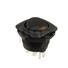 Lighted Square Bezel SPST DC Amber Round Rocker Switch ON/OFF