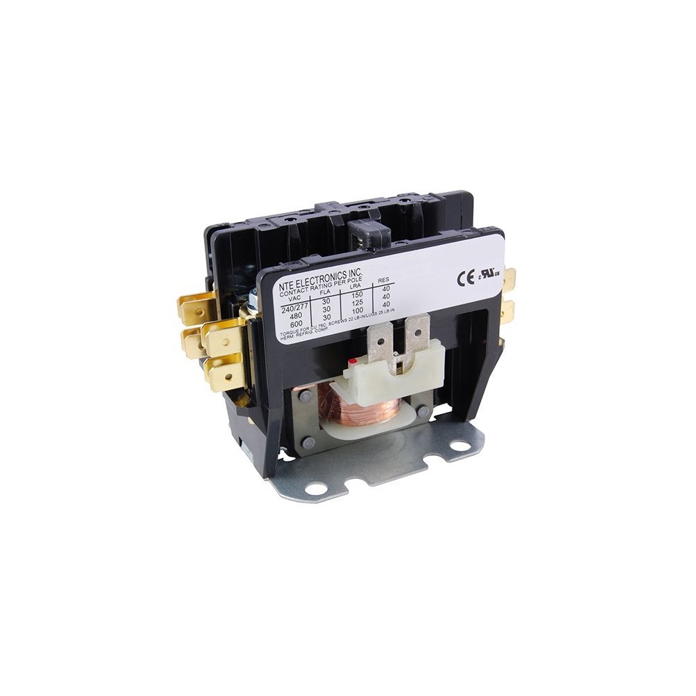 Contactor 2 Poles 120VAC 40A SPST-Normaly Open 540 Series