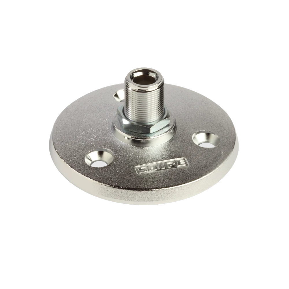 A13HD Mounting Flange for Shure Mic - Silver