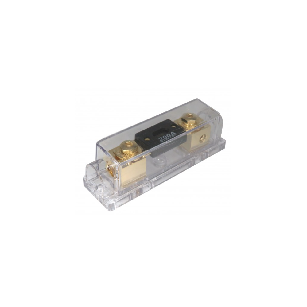 Gold-Plated ANL Fuse holder with Fuse 1x0GA In to Out