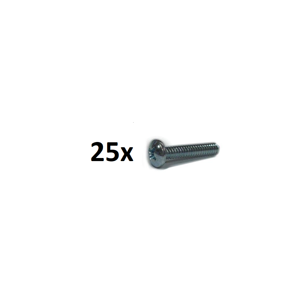 25 Pack #6-32x3/4
