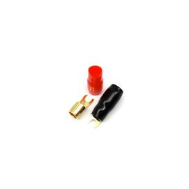 4AWG #10 Gold Fork Terminals to Crimp