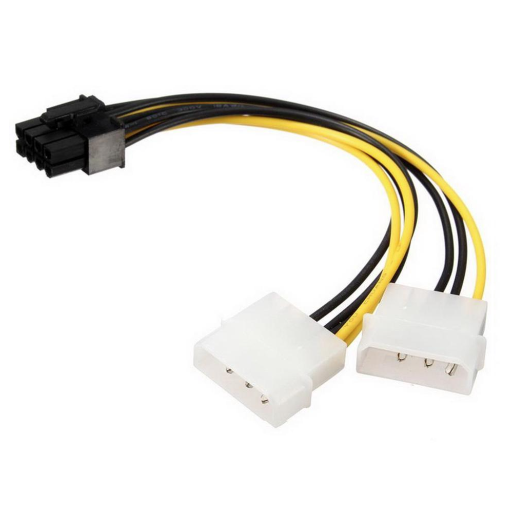 Molex Dual 4 Pin to PCI-E 8 Pin