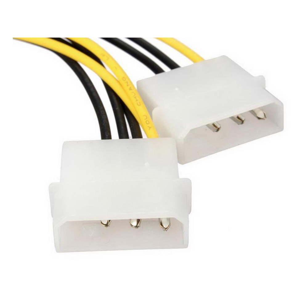 Molex Dual 4 Pin to PCI-E 8 Pin