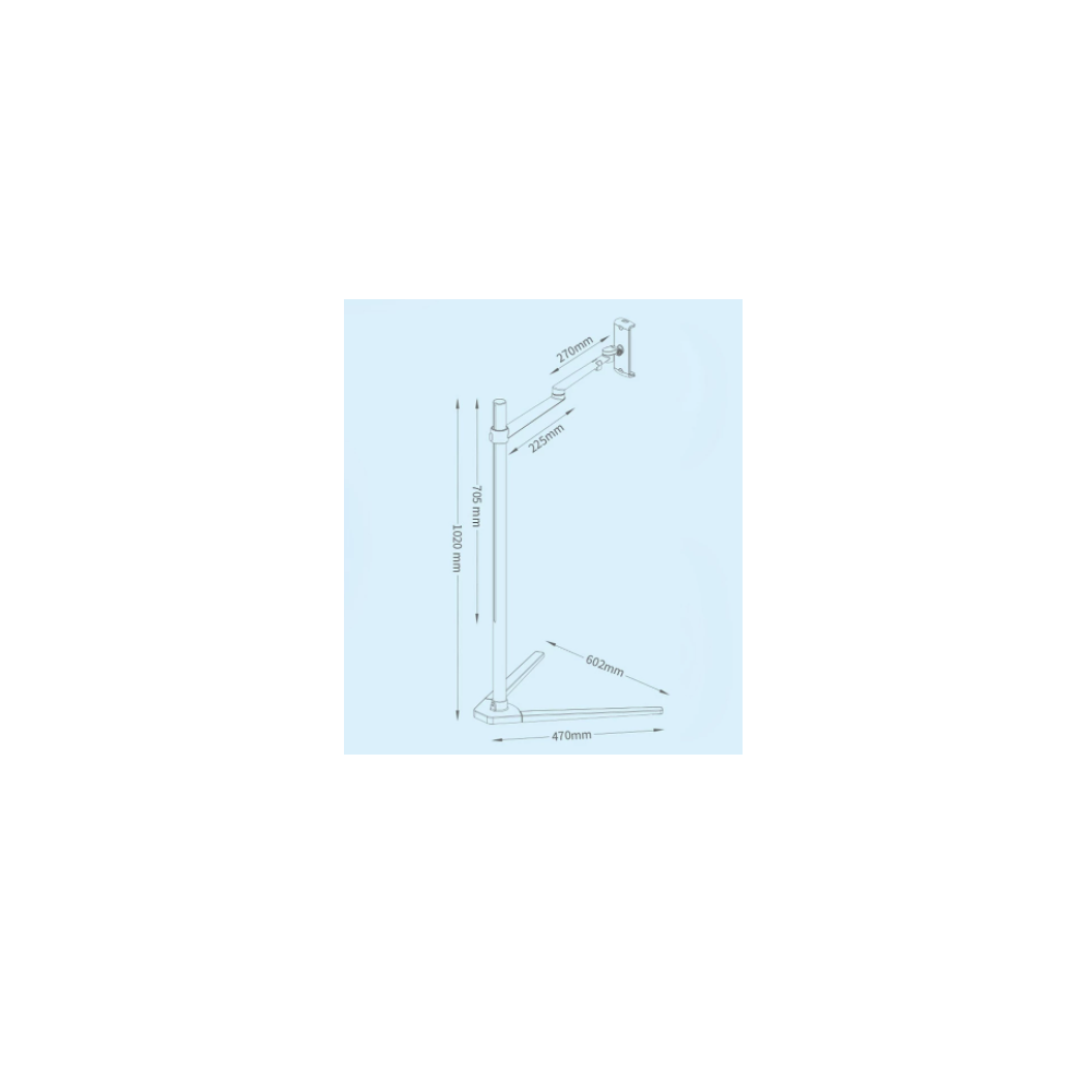 Multifunction Floor Stand holder for Tablet PC/Smartphone