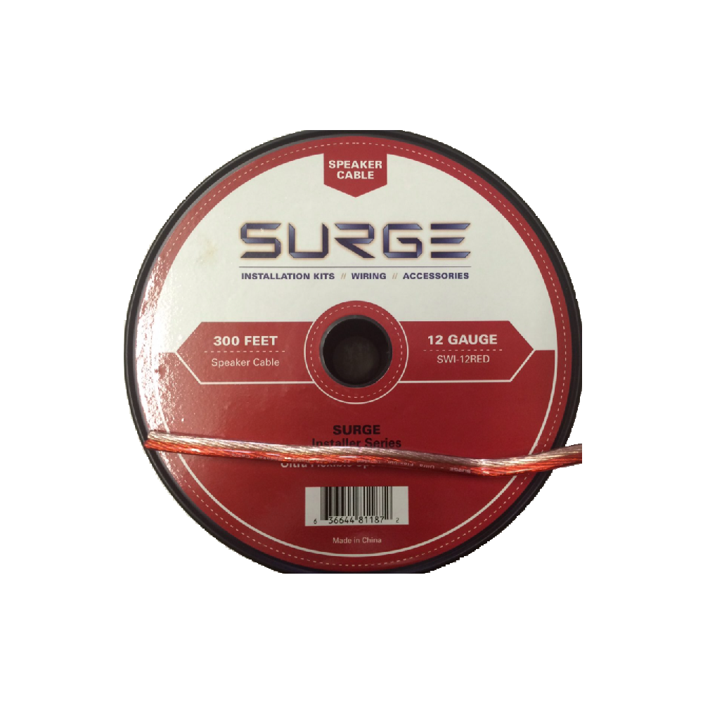 300' 12 Gauge Red Speaker Wire