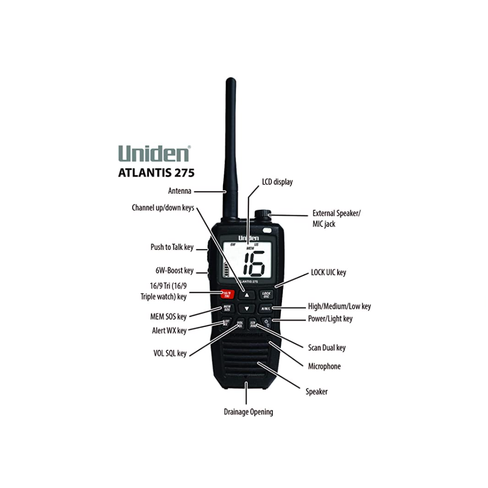 Atlantis 275 Marine VHF Radio