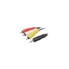 Cable audio/vidéo 3.5mm 4 Conducteurs 5 pouces