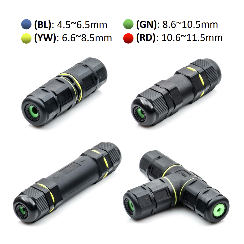 Connecteur étanche 4 contacts IP68 - Électronique