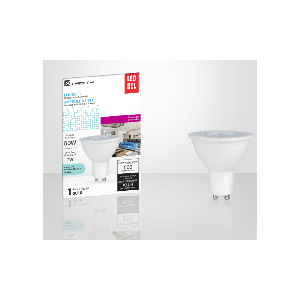 Lumière du jour DEL GU10 7W 5000K