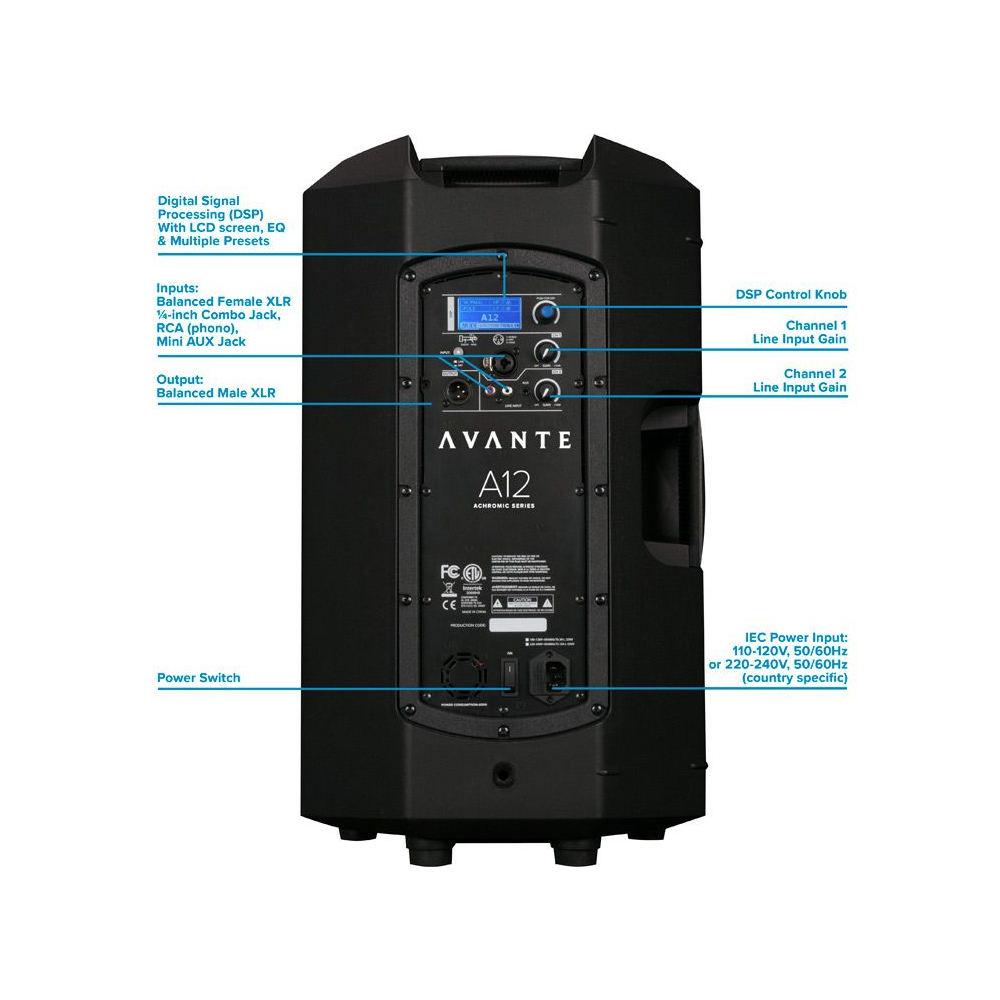 Loudspeaker AVANTE A12 AVAA12 1200W