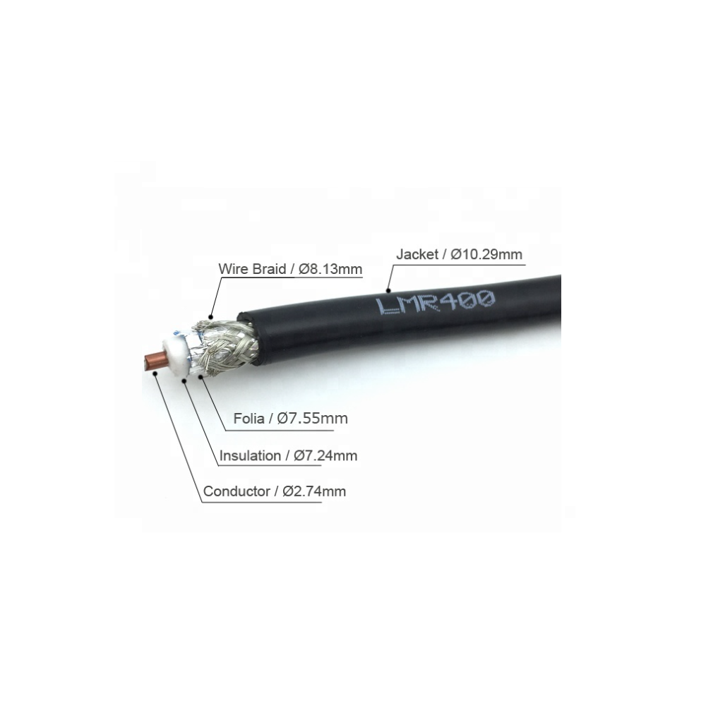 Câble TIMES MICROWAVE LMR-400 1000 pieds 50 Ohm