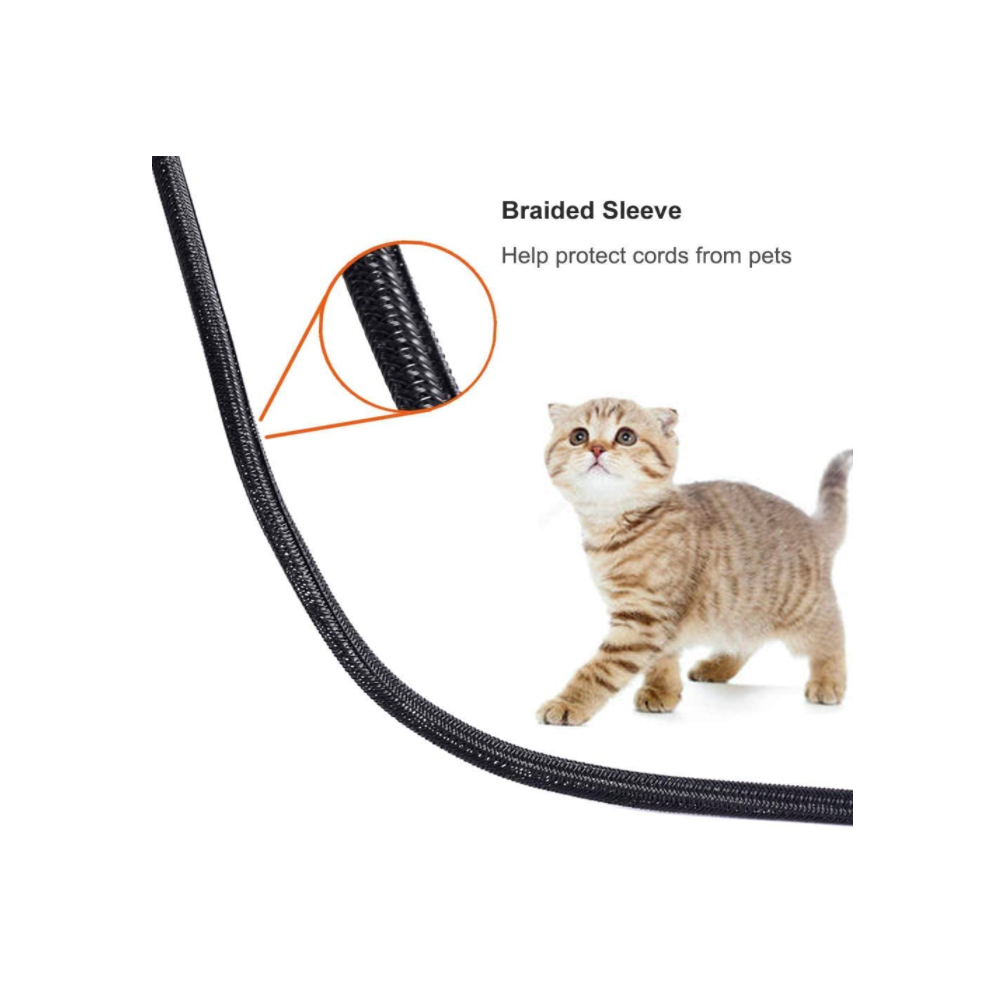 Split Braided Wrap Sleeving Black 3/4