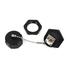 Shielded Female RJ45 Chassis Mount Connector - CAT6- 110 punchdown - IP68 waterproof