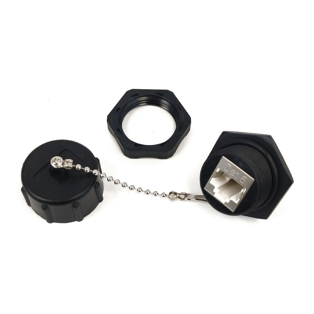 Femelle RJ45 blindée pour boitier - CAT6 - poinçon 110  - Étanche IP68