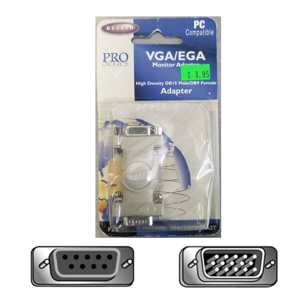 Adaptateur DB9 Femelle à DB15 Mâle