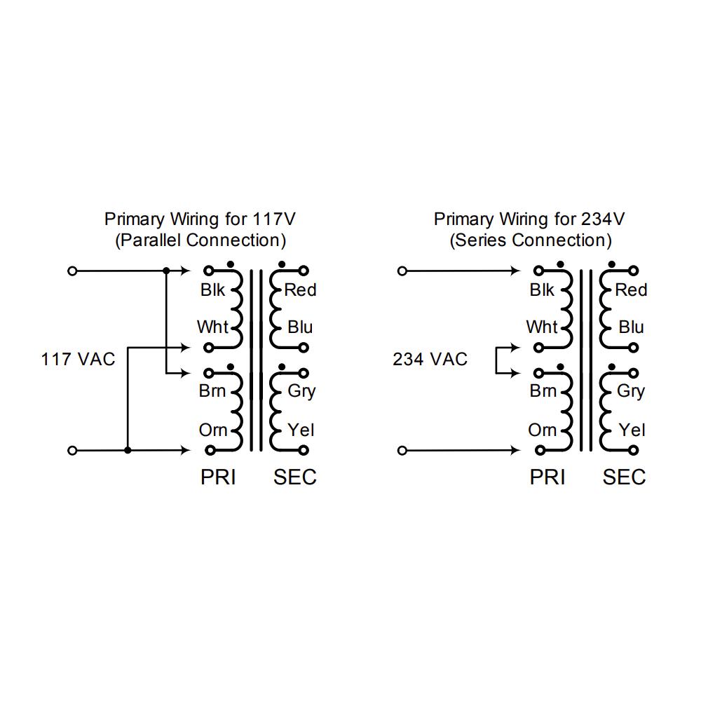 Transformer 110-220 to 12.6VCT  2.5A (31.5VA)