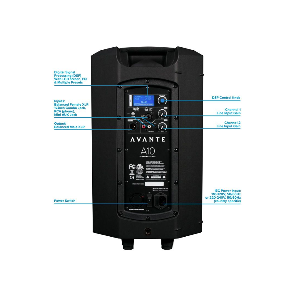 Haut-Parleur AVANTE A10 AVAA10 1000W