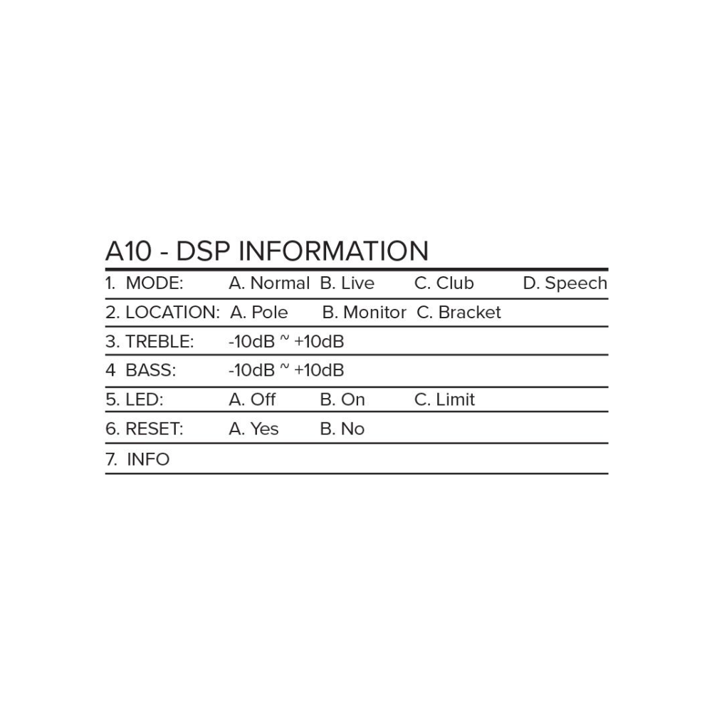 Loudspeaker AVANTE A10 AX10 1000W