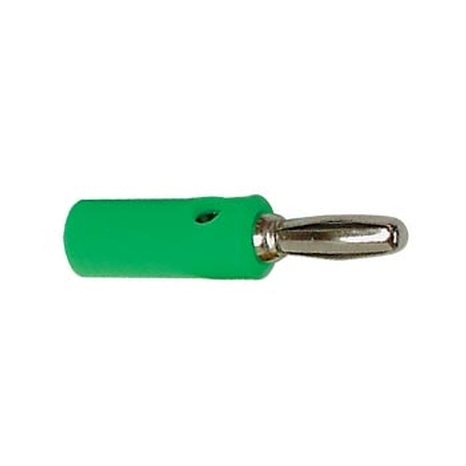 Banana Plug Screw Connection with Hole - Green