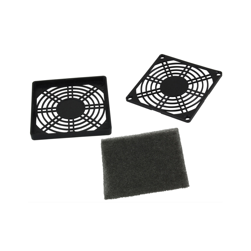 Filtre pour ventilateur 3 pièces 80mm x 80mm