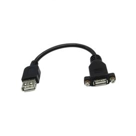 6' USB 2.0 Female to Female Adapter with Screw Holes