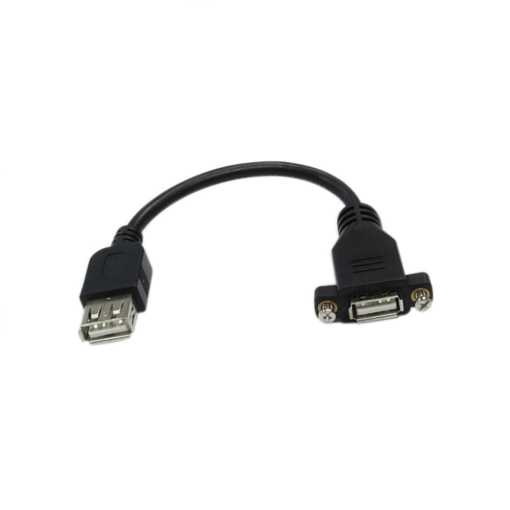 Adaptateur USB 2.0 femelle vers femelle vissable de 6 pouces