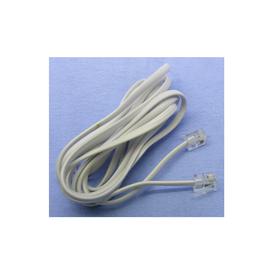 6-conductor White Telephone Wire 25'