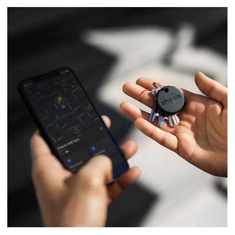 Chipolo - One Spot Localisateur d'Item Bluetooth noir (fonctionne avec Find My)