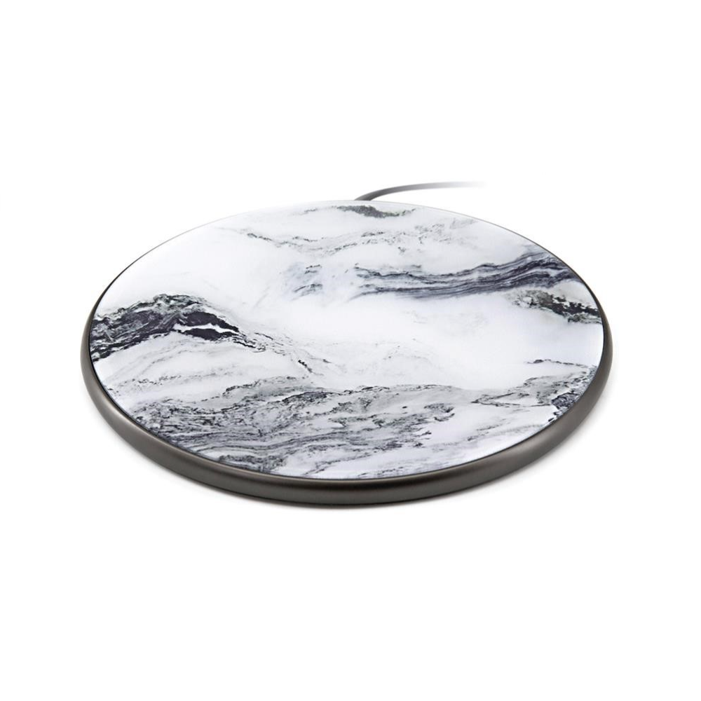iQ Wireless Charging Stand Printed White Marble