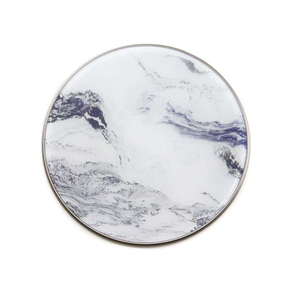 iQ Wireless Charging Stand Printed White Marble