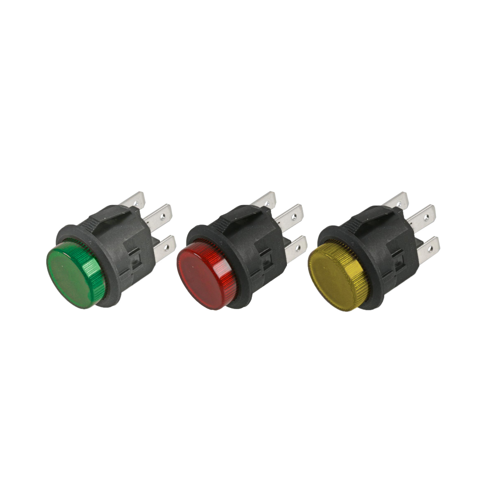Pushbutton Switches DPST ON/OFF Red 20.5mm