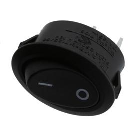 Rocker Switch Off-On SPST Panel Mount Black RE1 Series