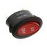 Rocker Switch Illuminated SPST Off-On Transparent Red Panel Mount 10A