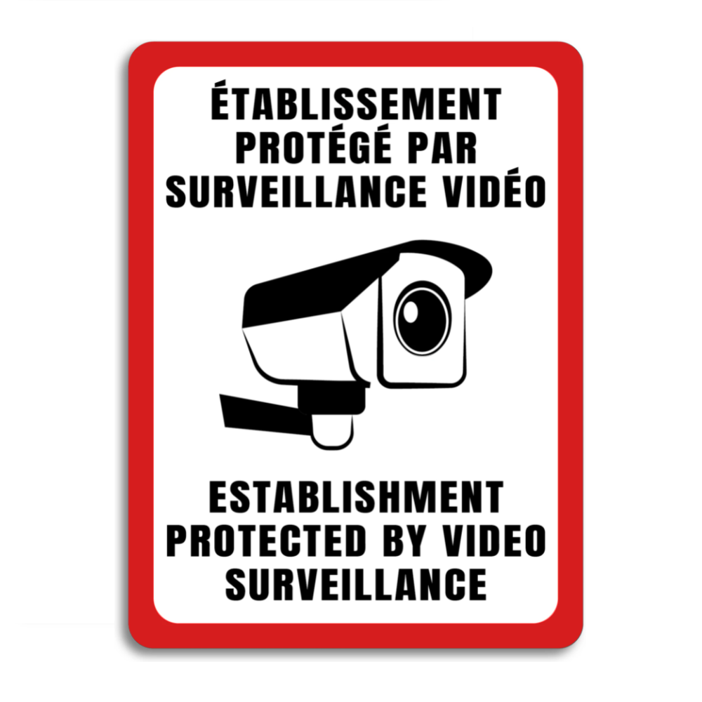 Surveillance sign - Video protected facility