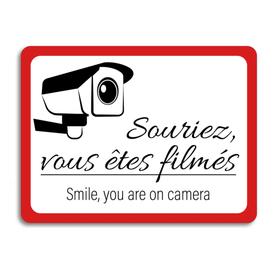 Affiche de surveillance - Souriez, vous êtes filmés!